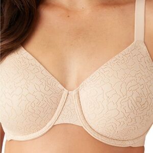 Bra 40DDD Wacoal 855345 Underwire Beige 855345 Underwire Lined RETAIL $72 3357 H